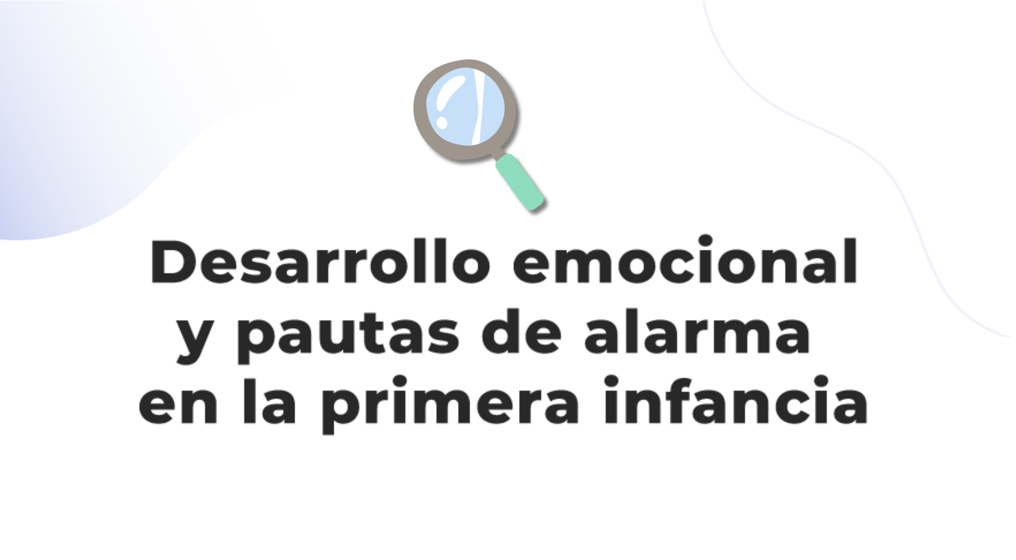 portada Desarrollo emocional y pautas de alarma
